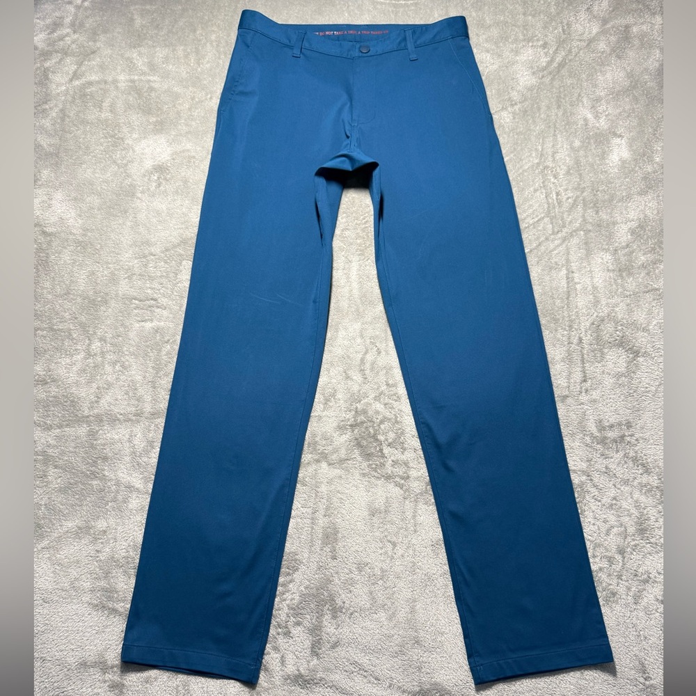 Rhone Commuter Pants Men’s Blue 31x32 Blue Chino Classic Fit Performance Stretch
